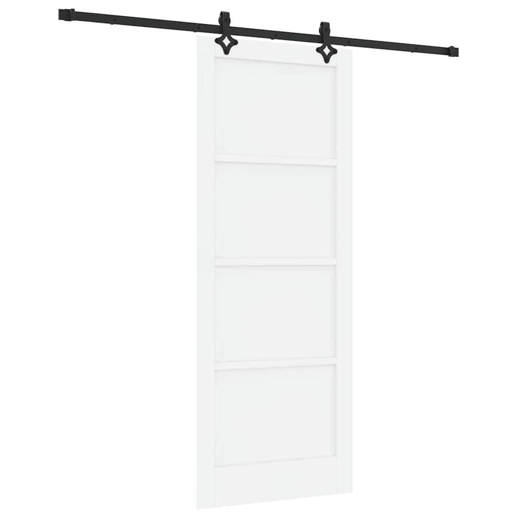 Set Porta Scorrevole ORKDAL Bianco e nero 83 x 211 cm