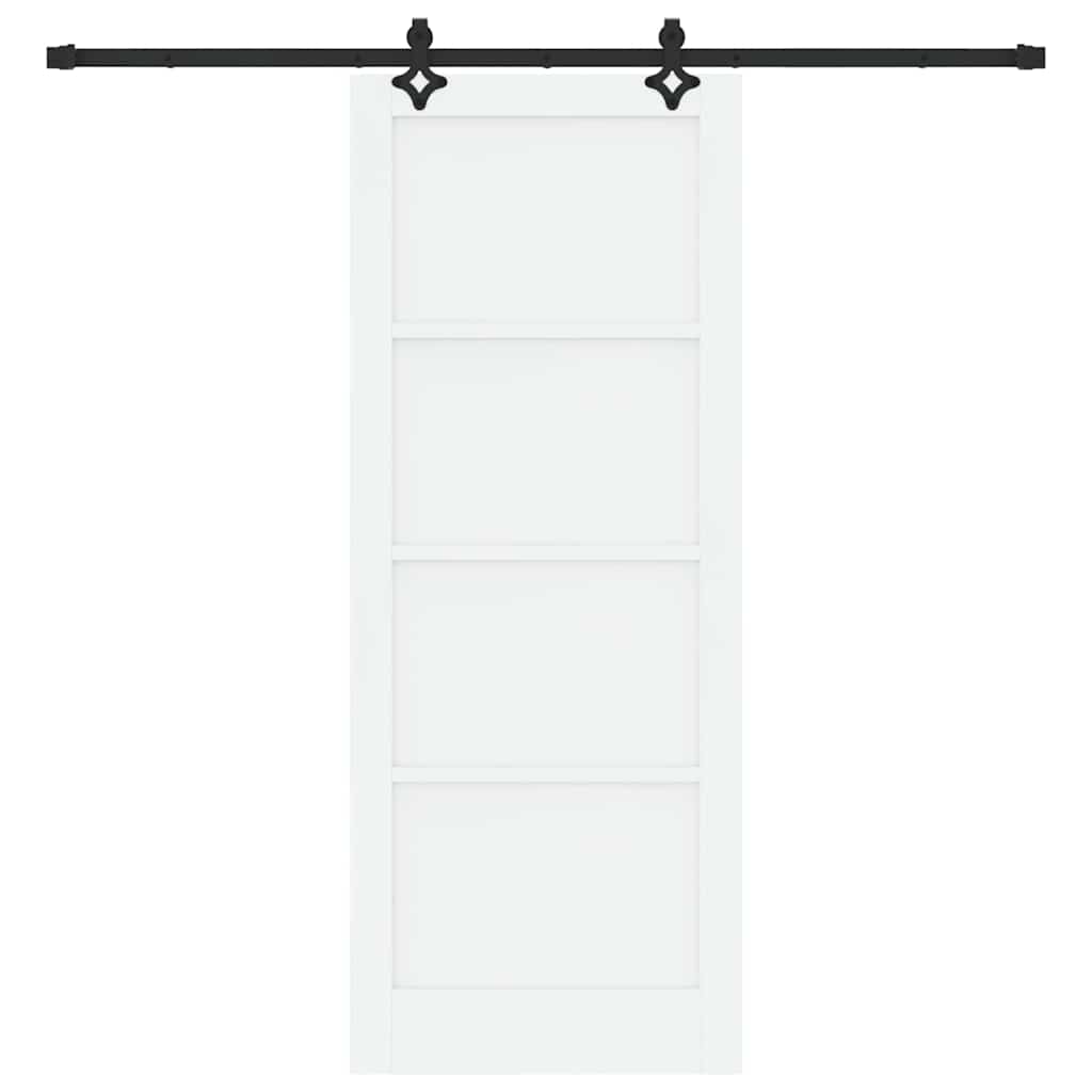 Set Porta Scorrevole ORKDAL Bianco e nero 83 x 211 cm