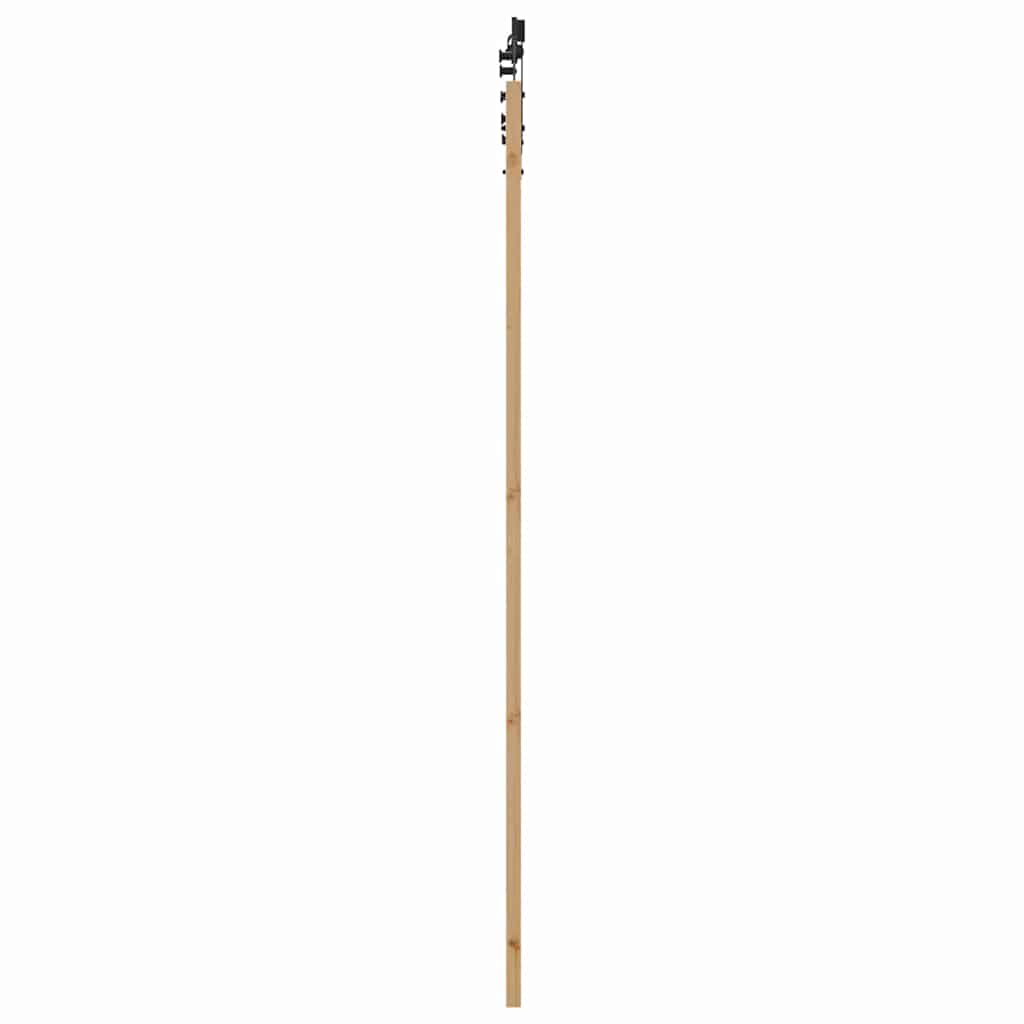 Set Porta Scorrevole ORKDAL Naturale e nero 83 x 232 cm