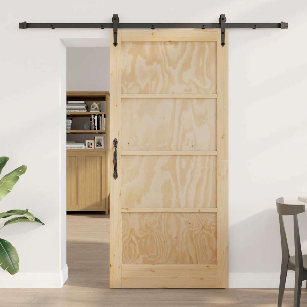Porta scorrevole ORKDAL Marrone 93 x 202 cm