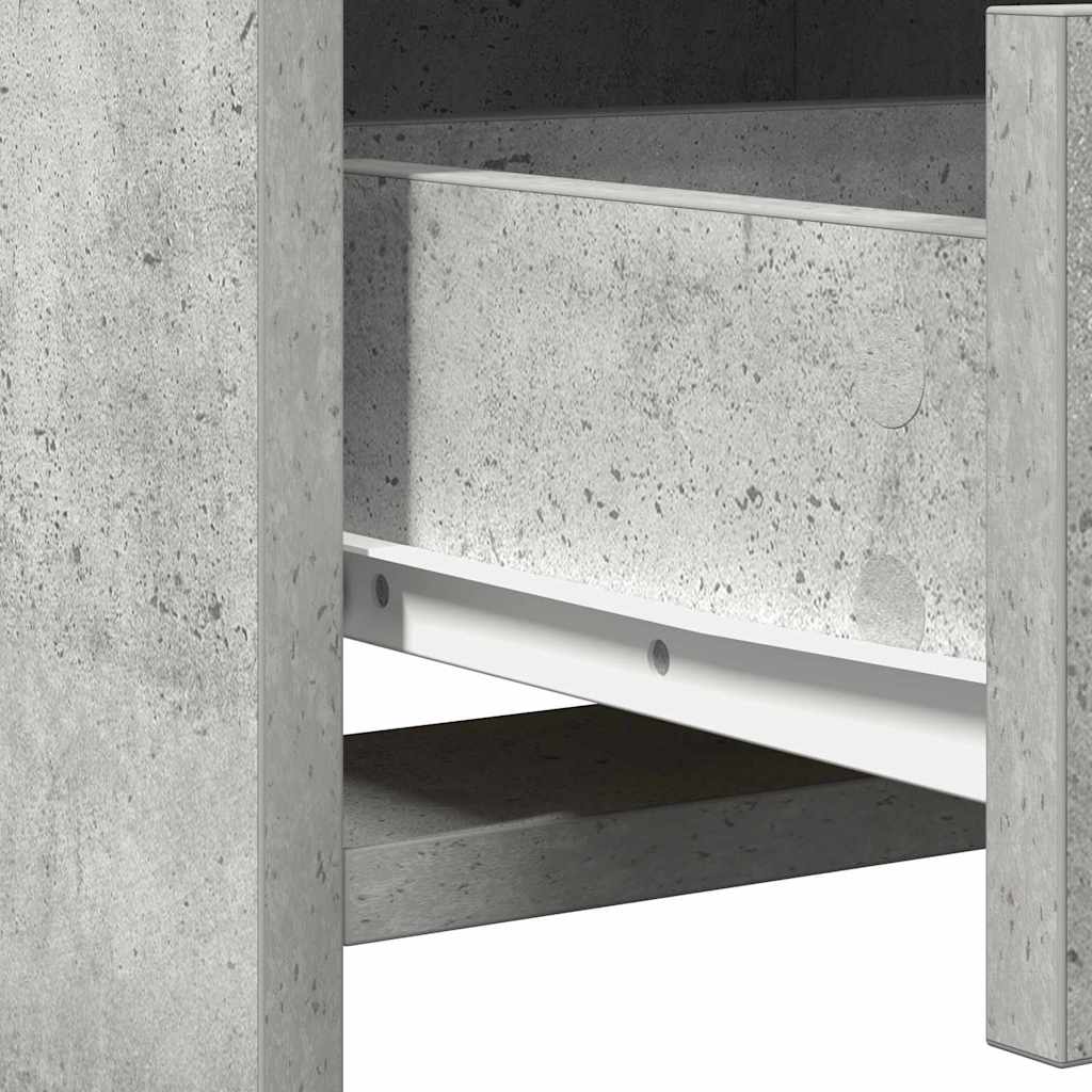 Credenza Grigio cemento 40 x 41 x 135 cm Legno multistrato | homemem39