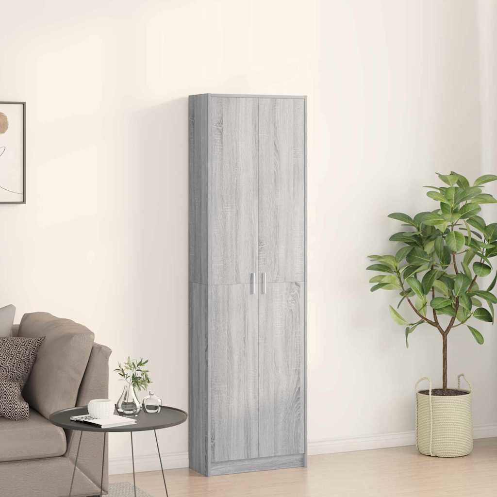 Guardaroba Grigio sonoma 55 x 25 x 189 cm Legno multistrato