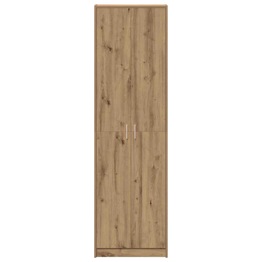 Guardaroba con lo scaffale rovere artigianale 55 x 25 x 189 cm