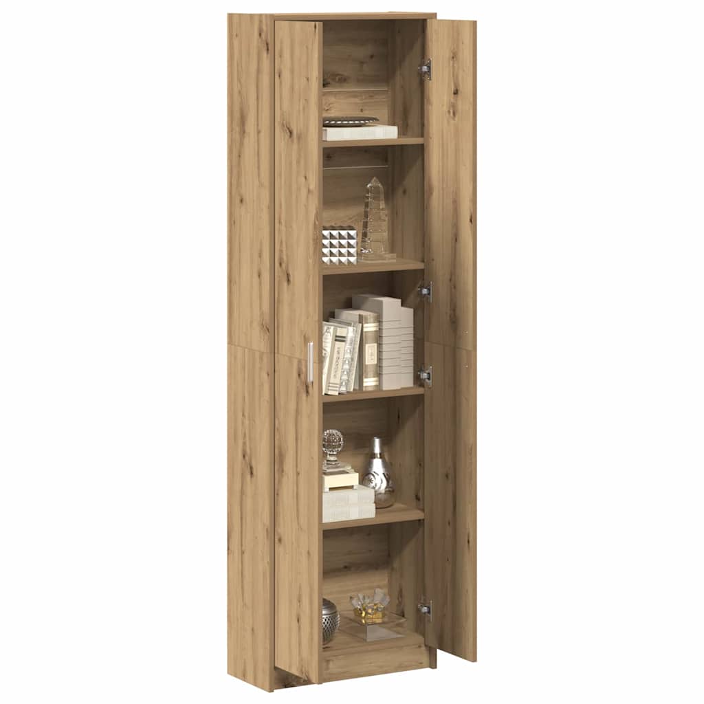 Guardaroba con lo scaffale rovere artigianale 55 x 25 x 189 cm