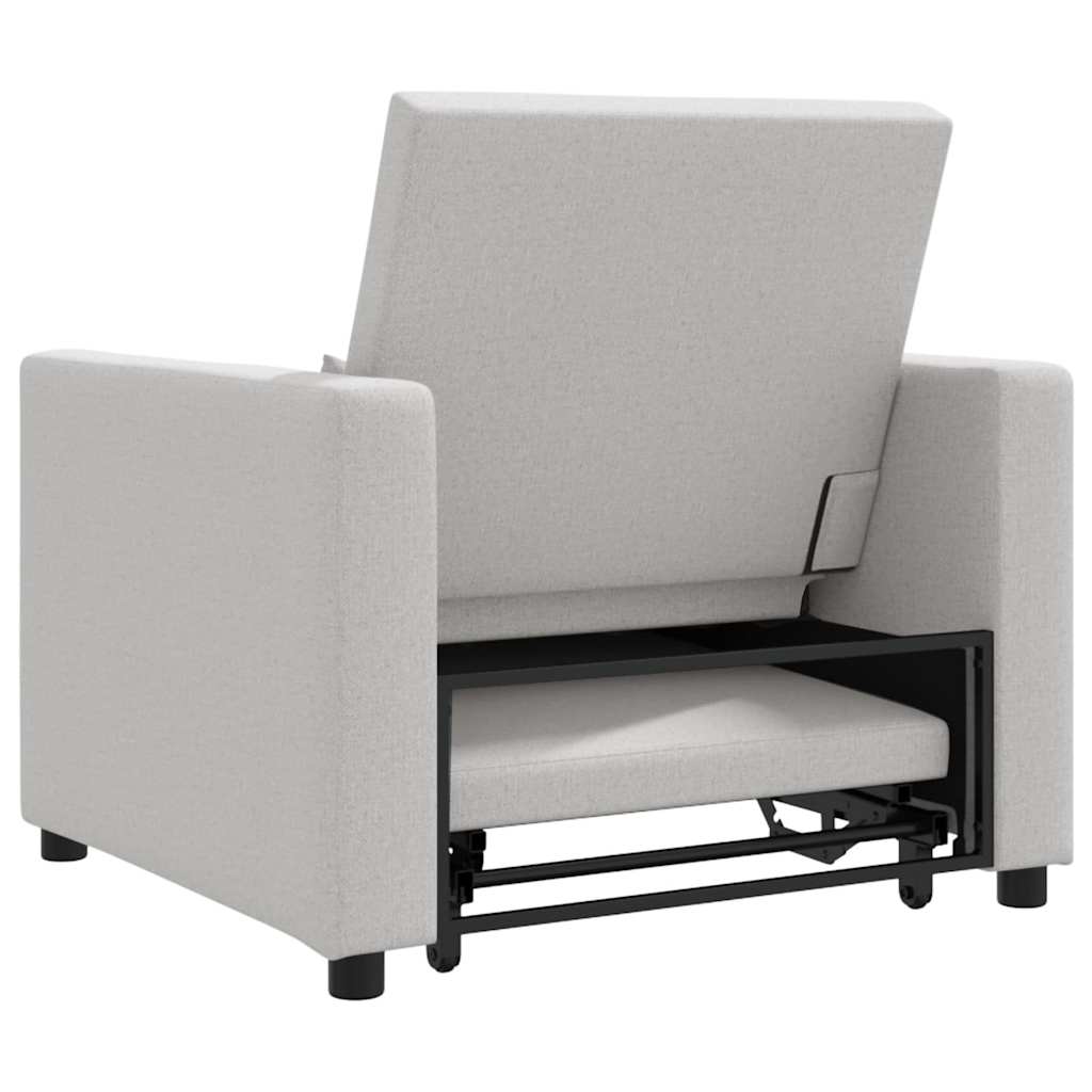 Divano Letto Singolo Grigio nuvola 90 x 165 x 87 cm Tessuto