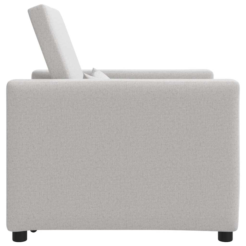 Divano Letto Singolo Grigio nuvola 90 x 165 x 87 cm Tessuto