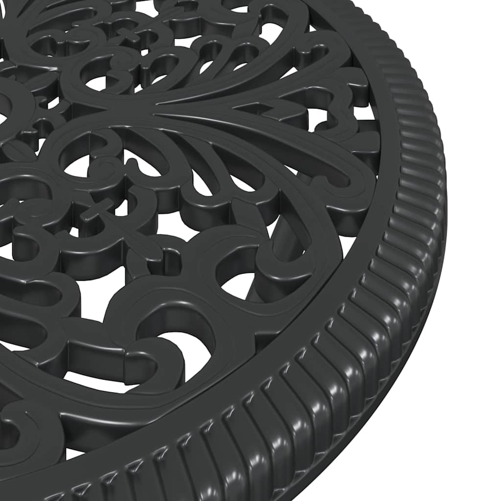 Set Bistro da Giardino 3 pcs Nero Alluminio