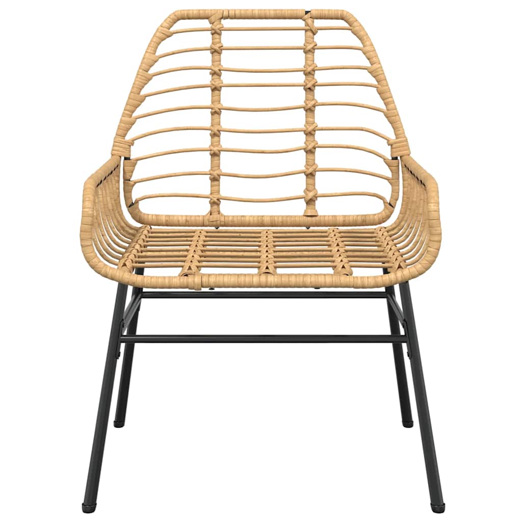 Set da Pranzo da Giardino 5pz Polyrattan Vetro