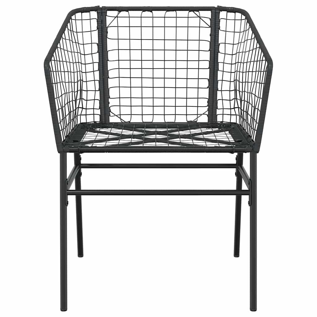 Set da Pranzo da Giardino 9 pz Polyrattan Vetro