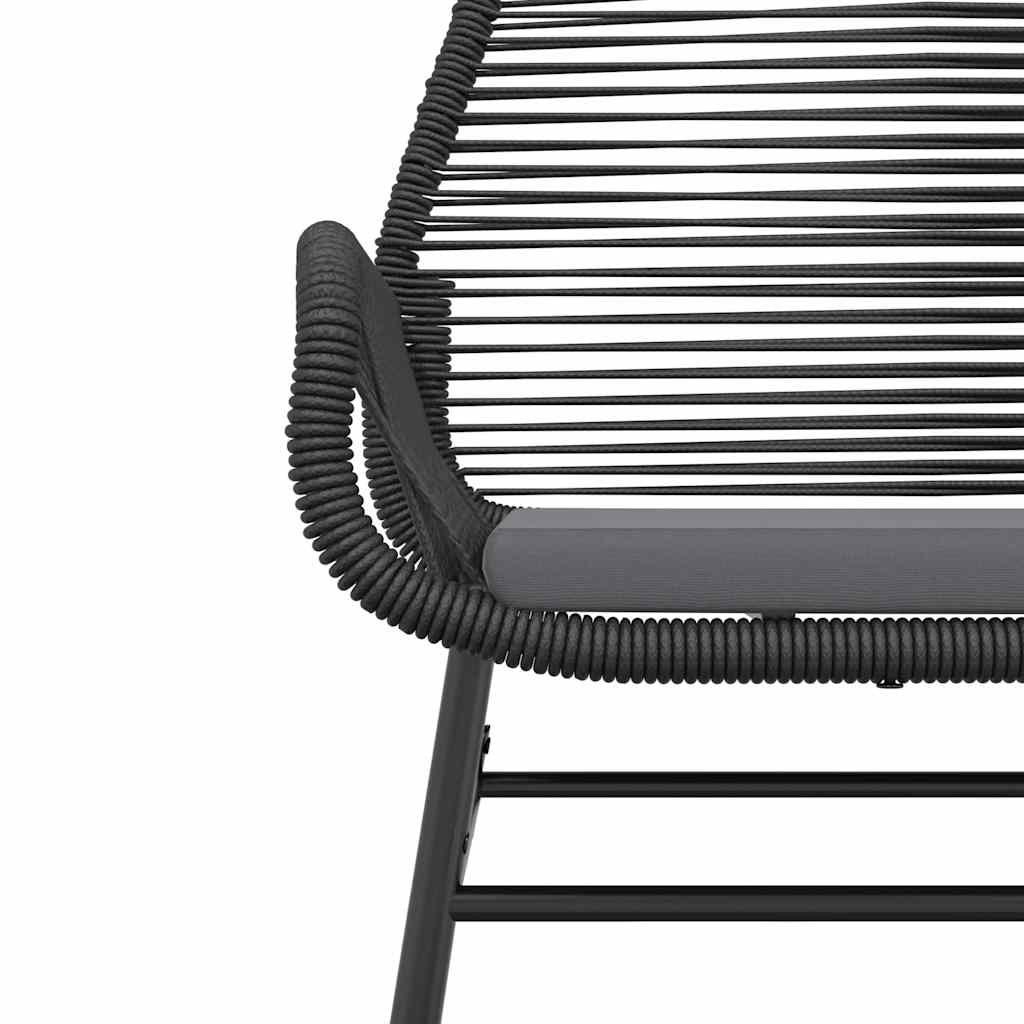 Set da Pranzo da Giardino con Cuscini 5 pz Polyrattan Vetro