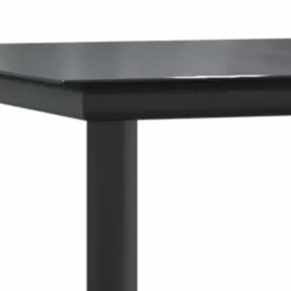 Set Pranzo da Giardino 7pz Marrone Polyrattan Vetro