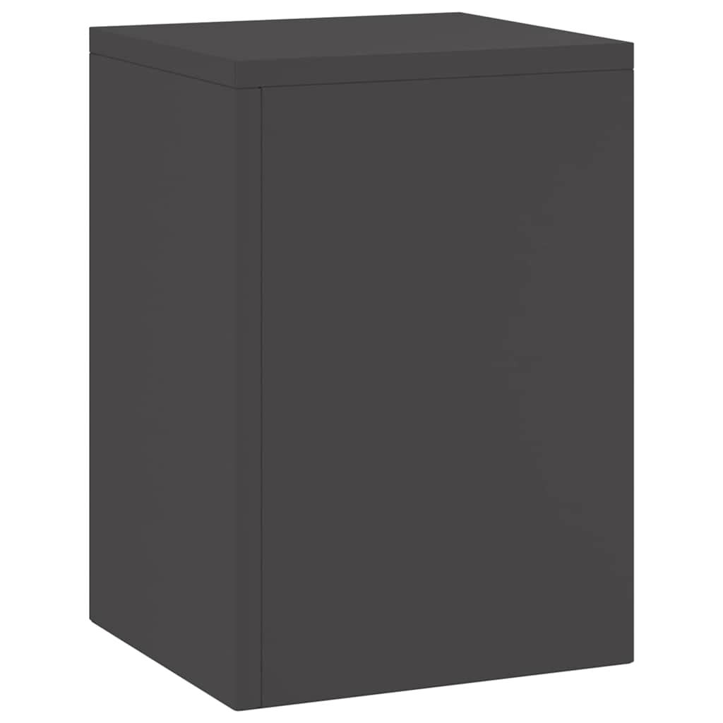 Supporti per piante 2 pcs Nero 24 x 24 x 35 cm Acciaio