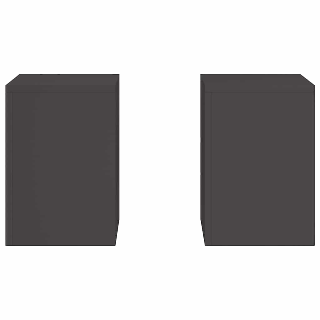 Supporti per piante 2 pcs Nero 24 x 24 x 35 cm Acciaio