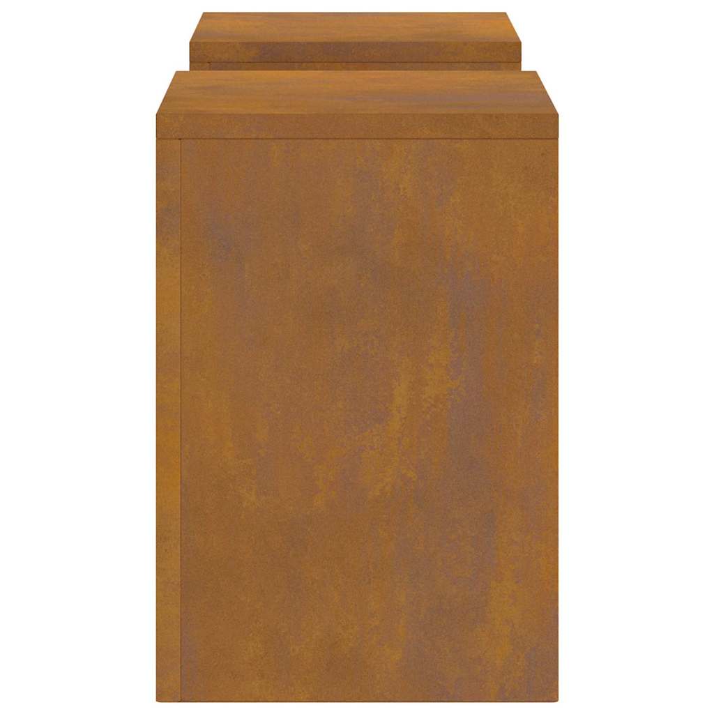 Supporti per piante 2 pcs Ruggine 24 x 24 x 35 cm