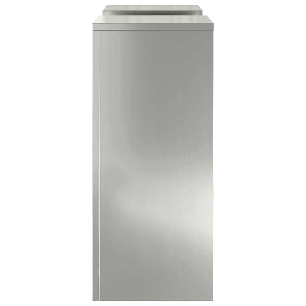 Supporti per piante 2 pcs Argento 24 x 24 x 55 cm