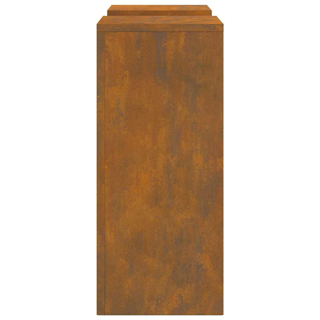Supporti per piante 2 pcs Ruggine 24 x 24 x 55 cm