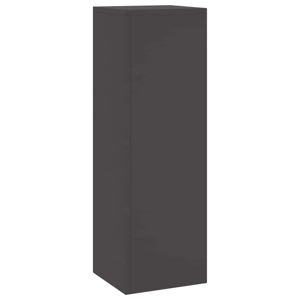 Supporti per piante 2 pcs Nero 24 x 24 x 75 cm Acciaio