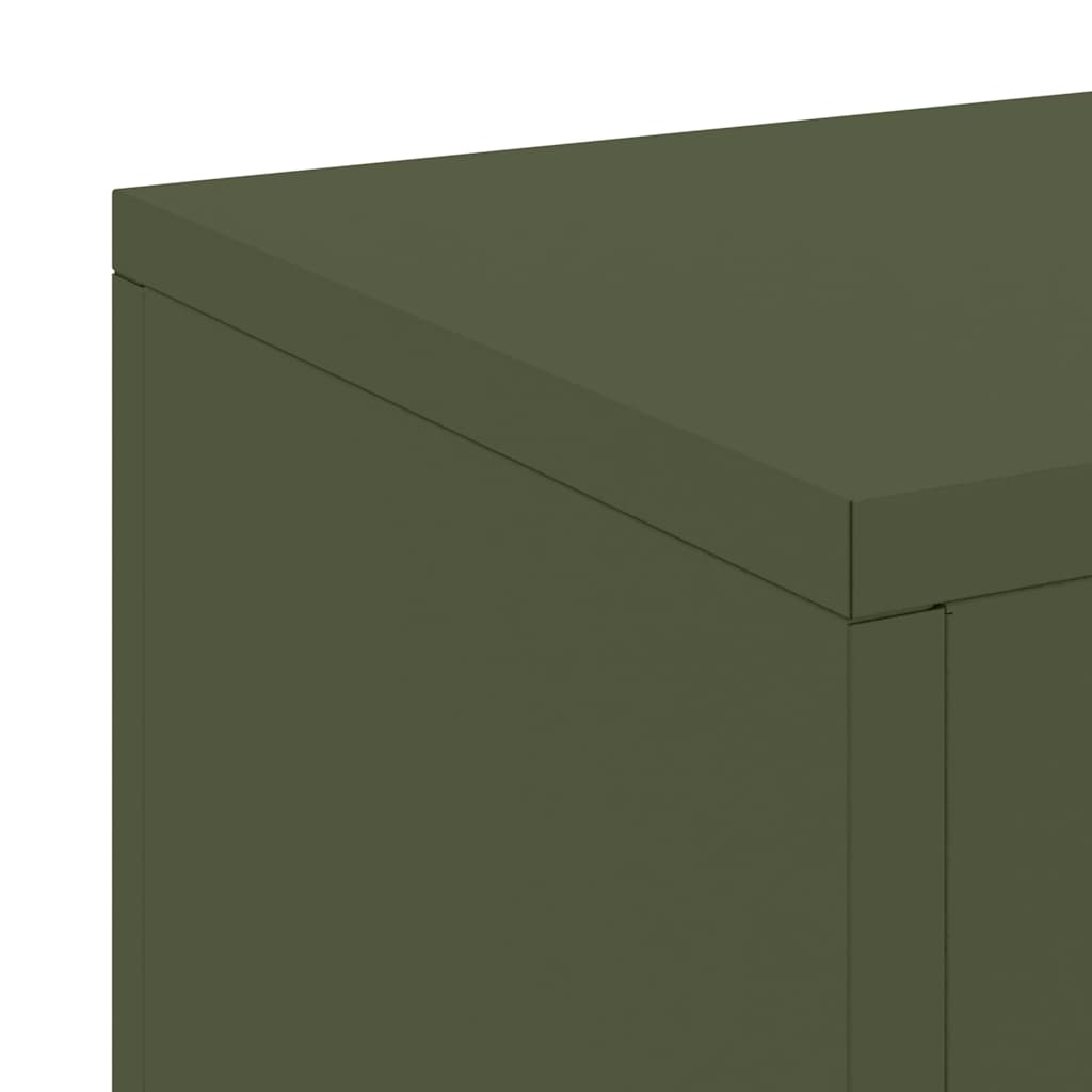 Supporti per piante 2 pcs Oliver verde 24 x 24 x 75 cm Acciaio