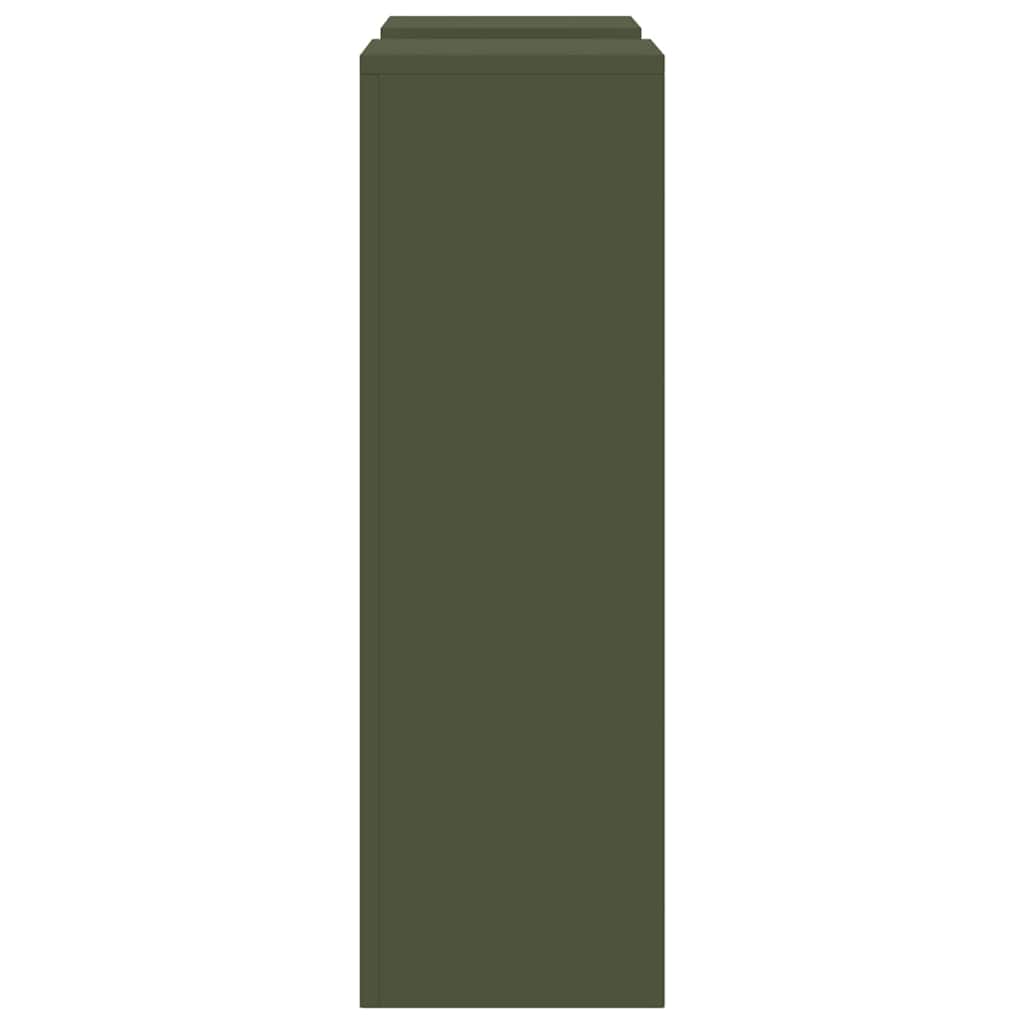 Supporti per piante 2 pcs Oliver verde 24 x 24 x 75 cm Acciaio
