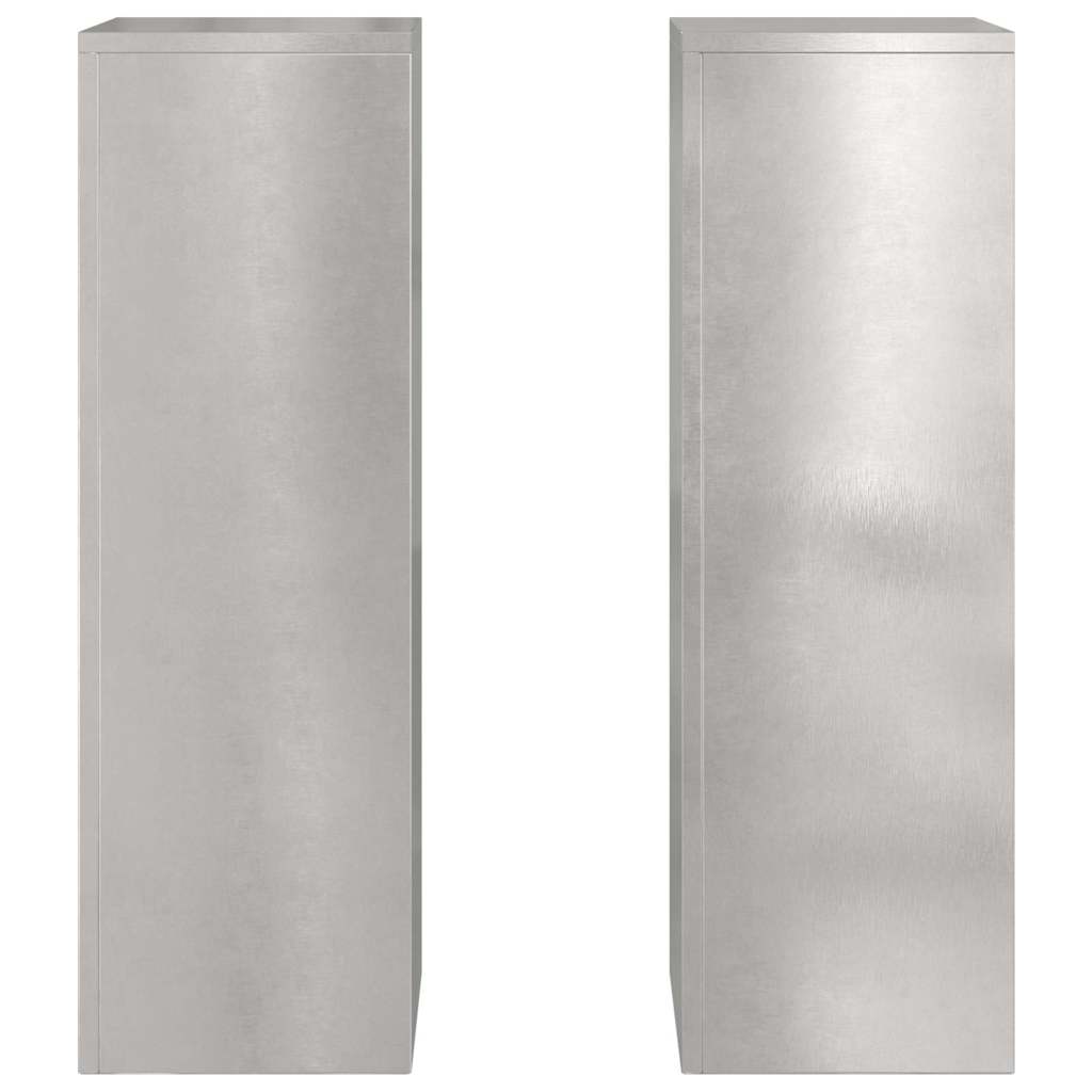 Supporti per piante 2 pcs Argento 24 x 24 x 75 cm