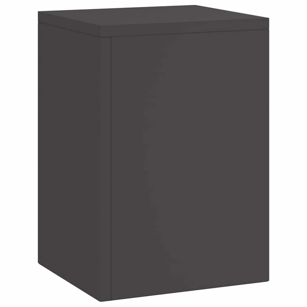 Supporti per piante 3 pcs Nero 24 x 24 x 75 cm Acciaio