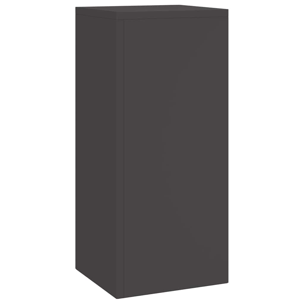 Supporti per piante 3 pcs Nero 24 x 24 x 75 cm Acciaio