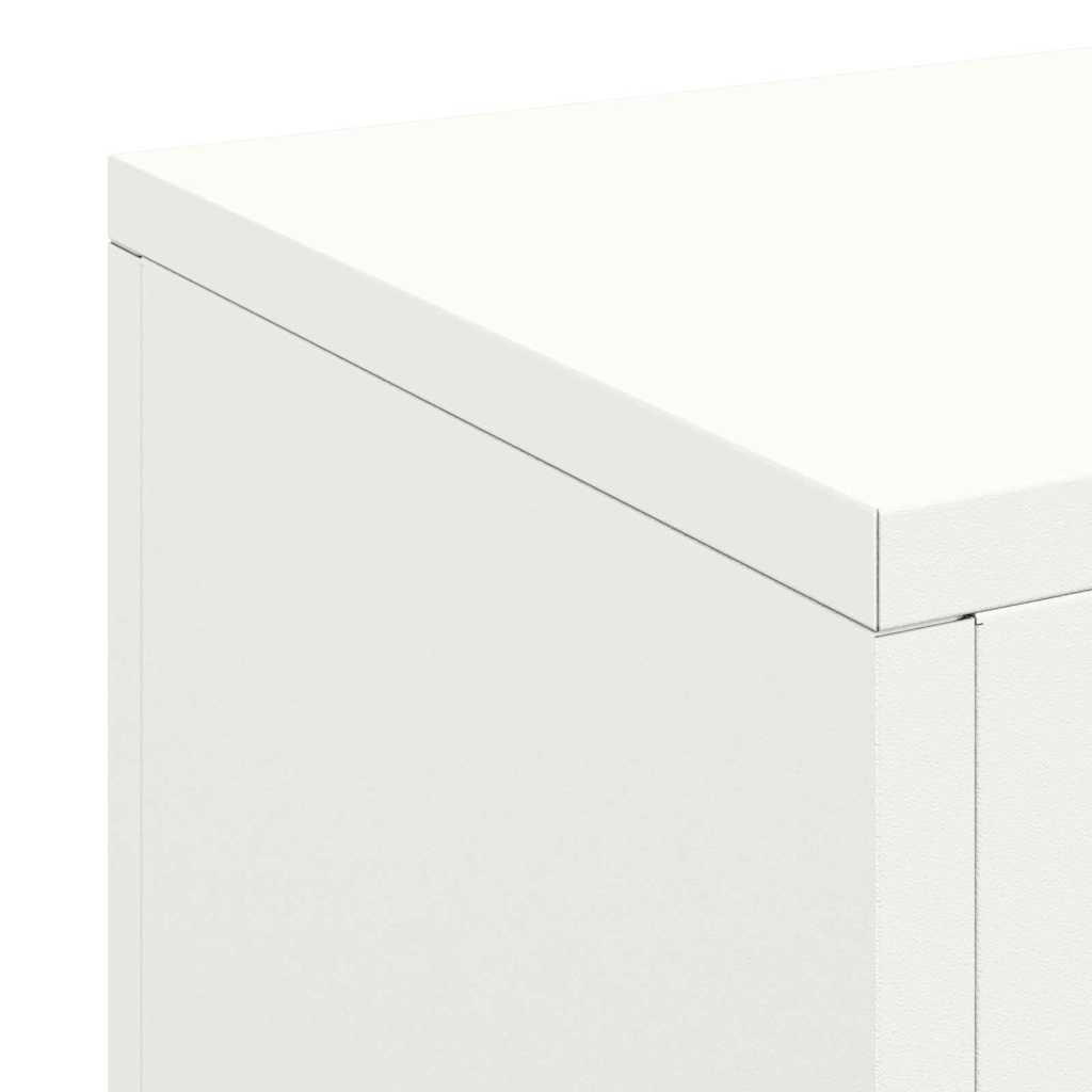 Supporti per piante 3 pcs Bianco 24 x 24 x 75 cm Acciaio