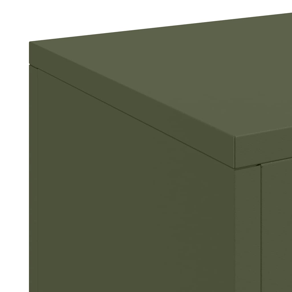 Supporti per piante 3 pcs Oliver verde 24 x 24 x 75 cm Acciaio