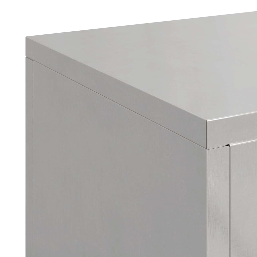 Supporti per piante 3 pcs Argento 24 x 24 x 75 cm
