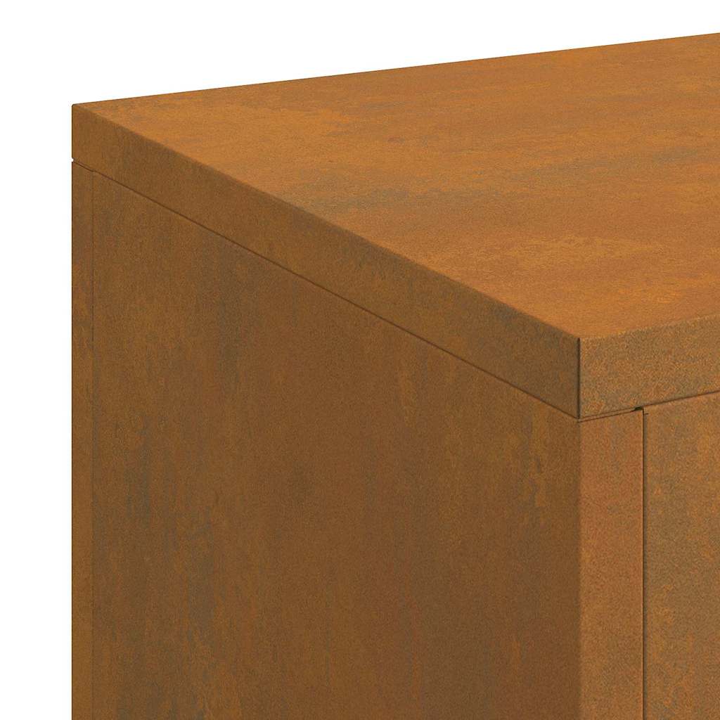 Supporti per piante 3 pcs Ruggine 24 x 24 x 75 cm
