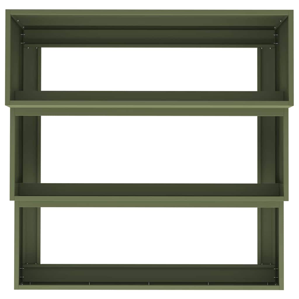 Vaso da giardino Oliver verde 90 x 90 x 35 cm Acciaio