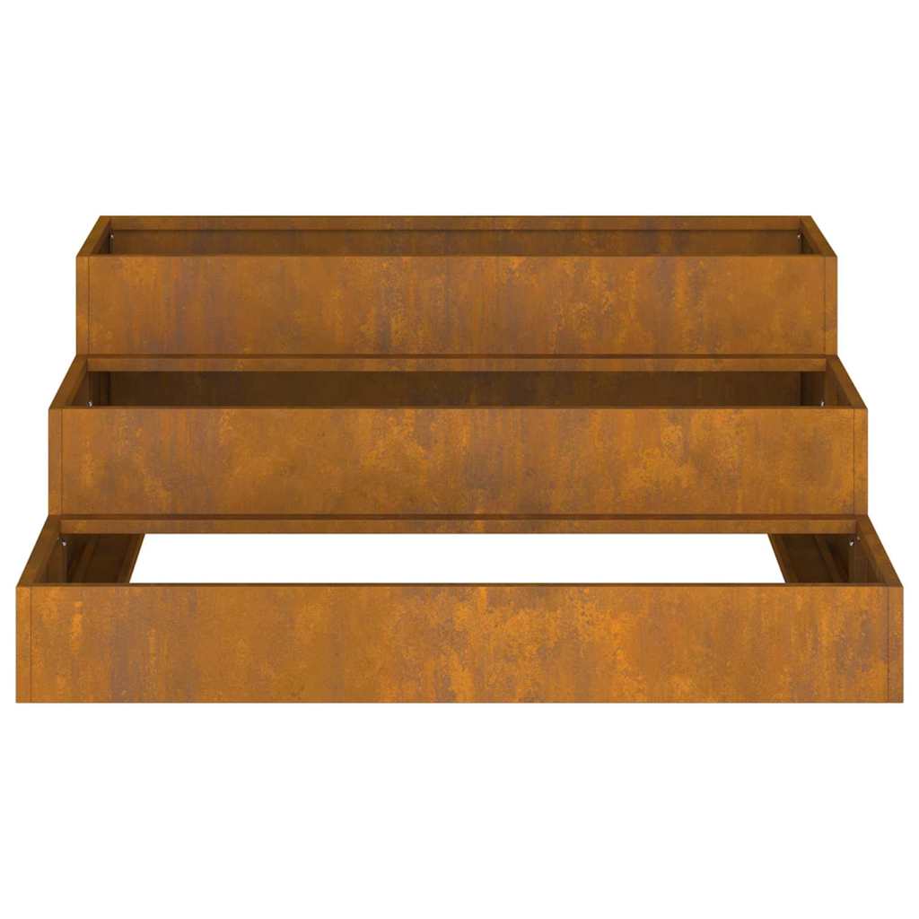 Vaso da giardino Ruggine 90 x 90 x 35 cm acciaio corten