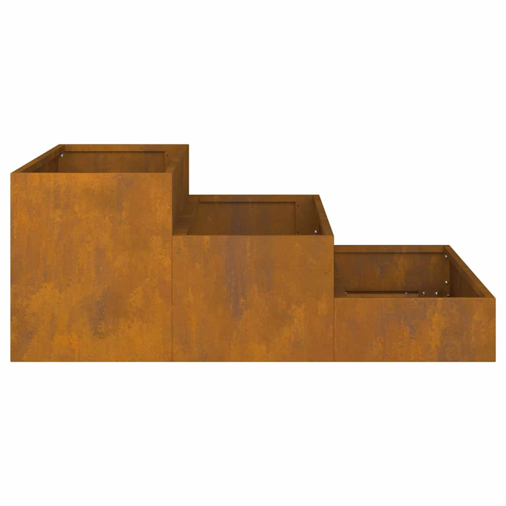 Vaso da giardino Ruggine 90 x 90 x 35 cm acciaio corten