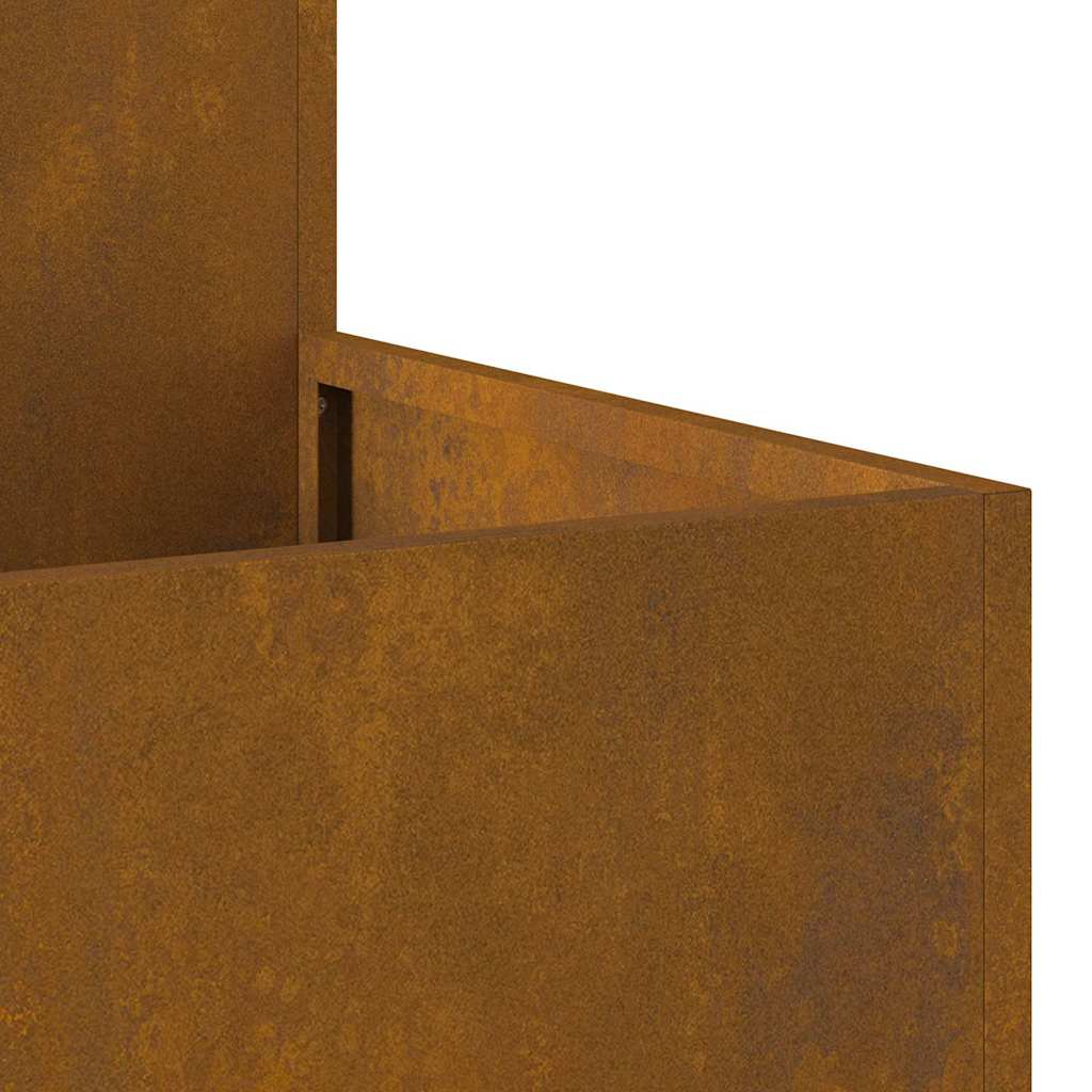 Vaso da giardino Ruggine 100 x 100 x 48 cm acciaio corten