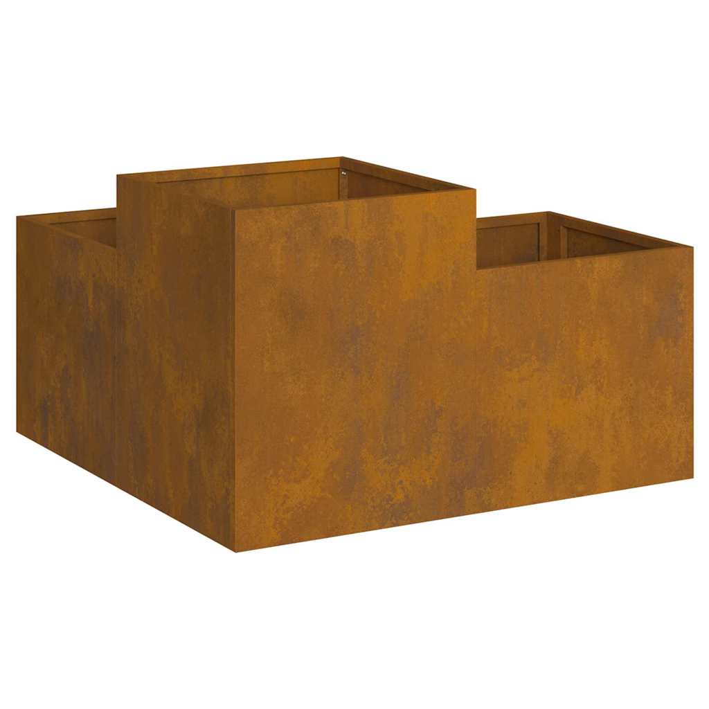 Vaso da giardino Ruggine 100 x 100 x 48 cm acciaio corten