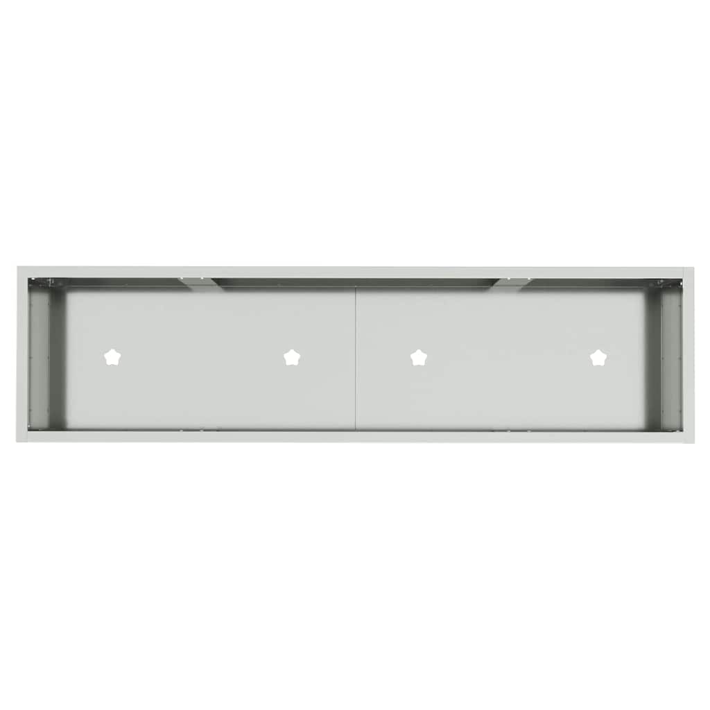 Vaso da Giardino Rialzato Argento 100 x 26 x 82 cm