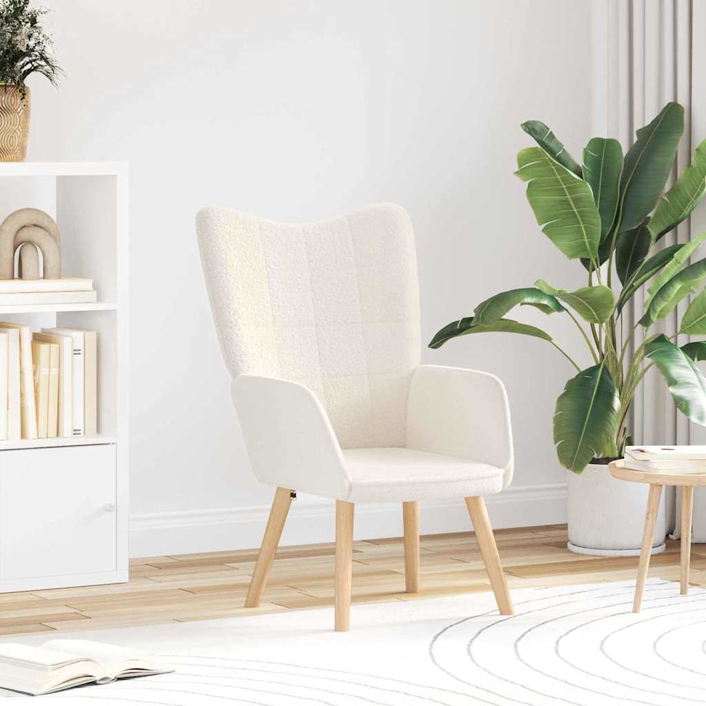 Sedia rilassante Crema 62 x 67 x 95.5 cm Tessuto