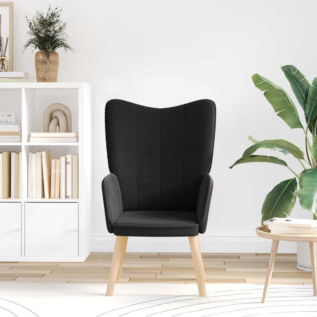 Sedia rilassante Nero 62 x 67 x 95.5 cm Tessuto