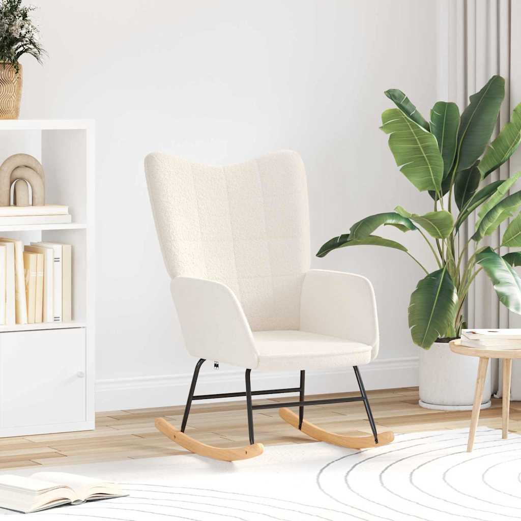 Sedia rilassante Crema 61 x 78 x 98 cm Tessuto