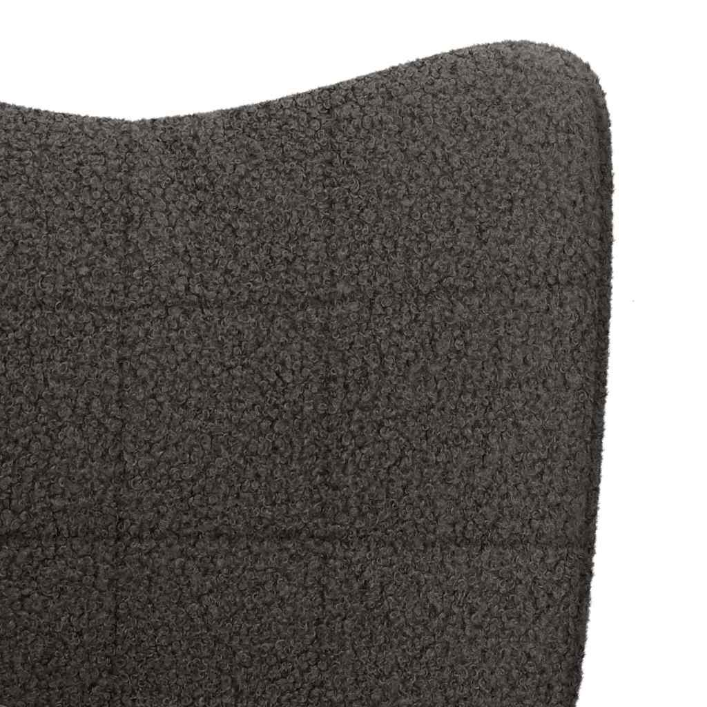 Sedia rilassante Grigio scuro 61 x 78 x 98 cm Tessuto