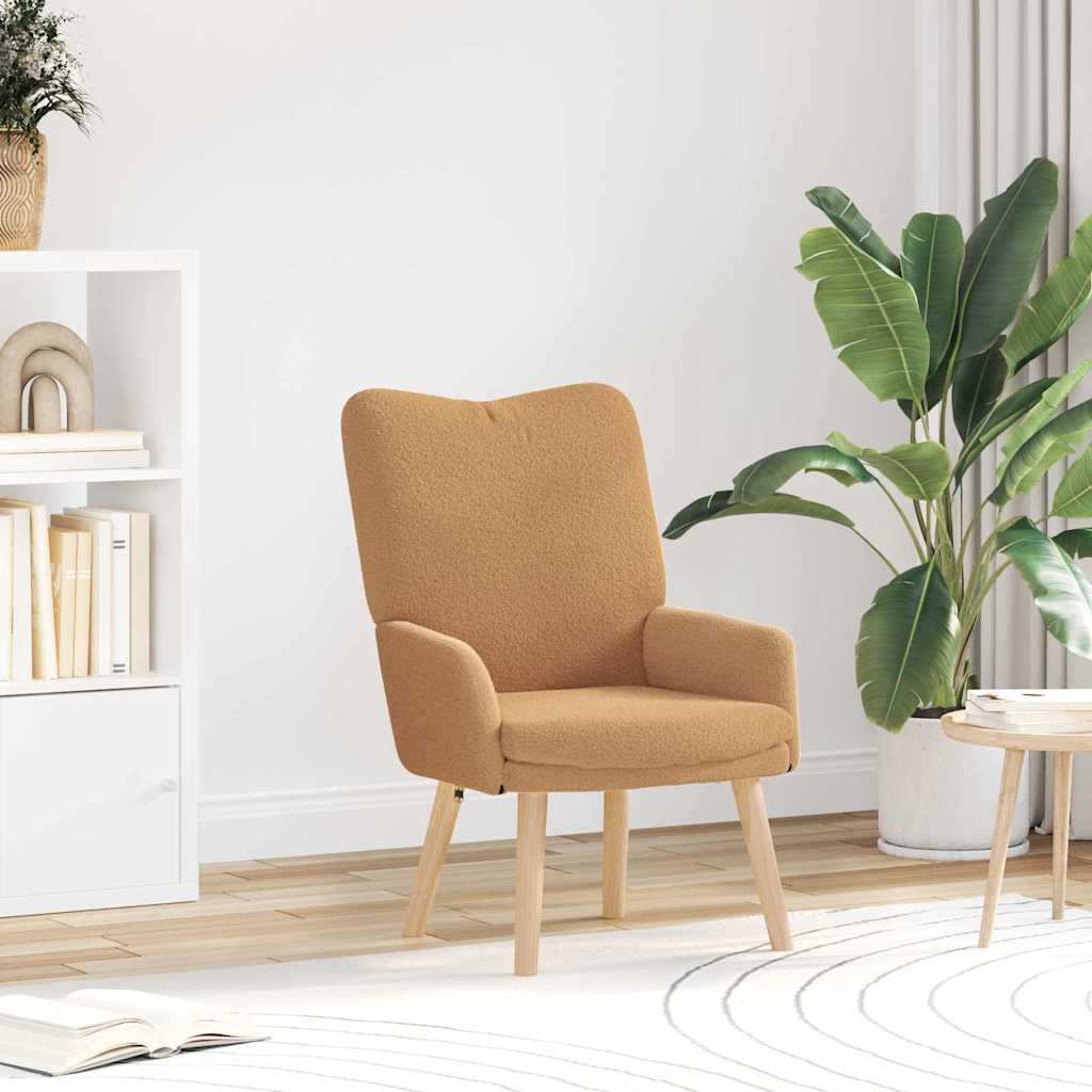 Sedia rilassante Beige 63 x 67 x 94 cm Tessuto