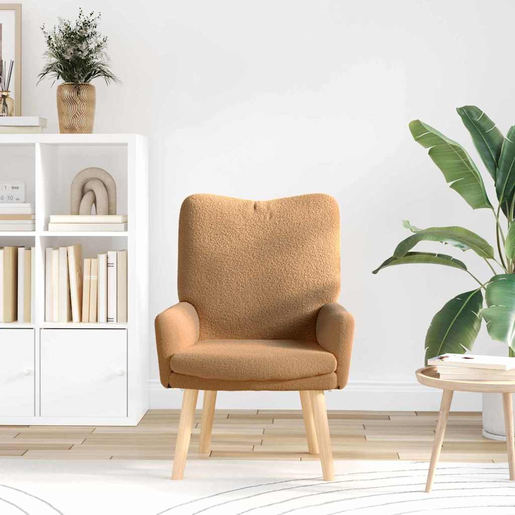 Sedia rilassante Beige 63 x 67 x 94 cm Tessuto