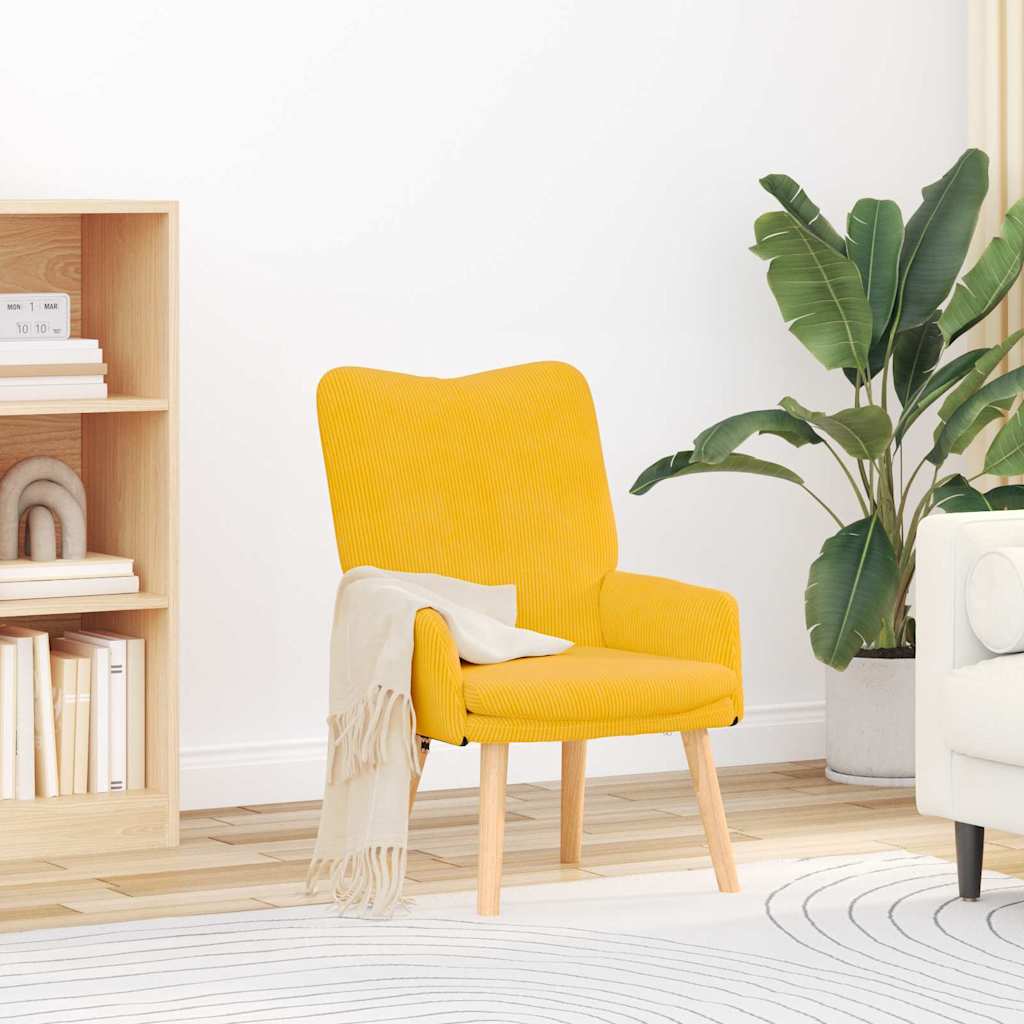 Sedia rilassante Giallo chiaro 63 x 67 x 94 cm Tessuto