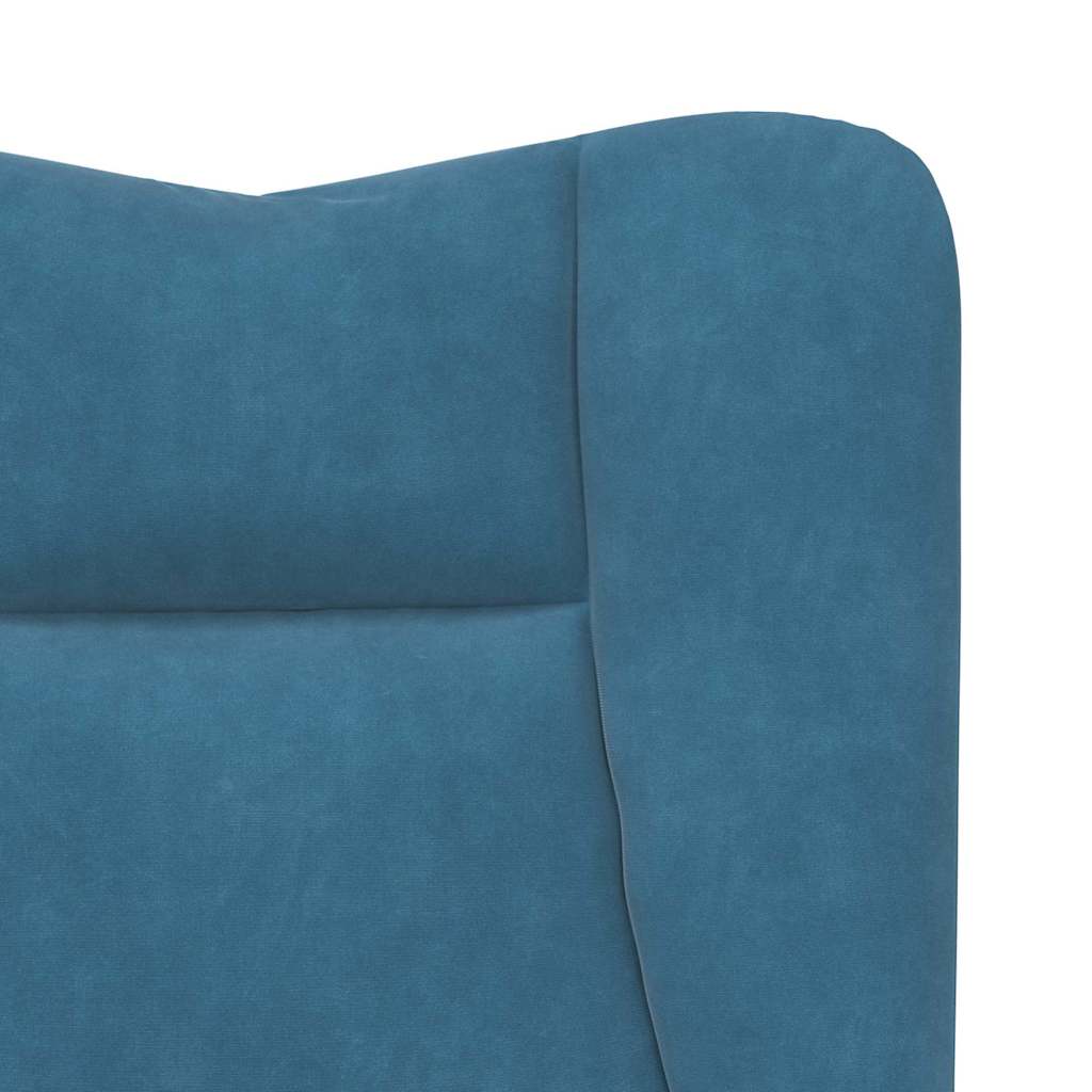 Sedia rilassante Blu 63 x 67 x 94 cm Velluto