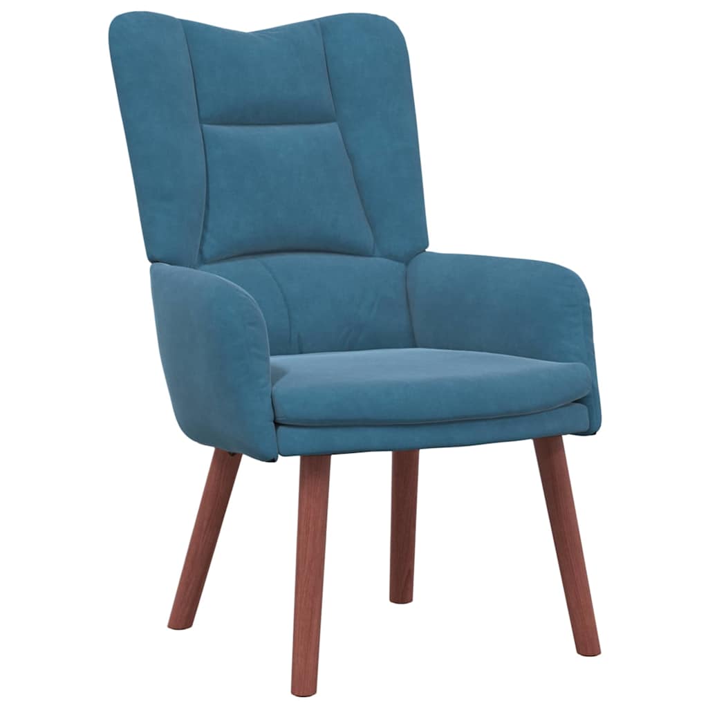 Sedia rilassante Blu 63 x 67 x 94 cm Velluto