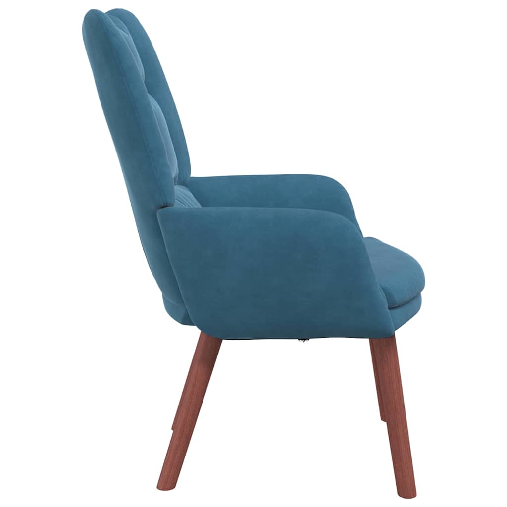 Sedia rilassante Blu 63 x 67 x 94 cm Velluto