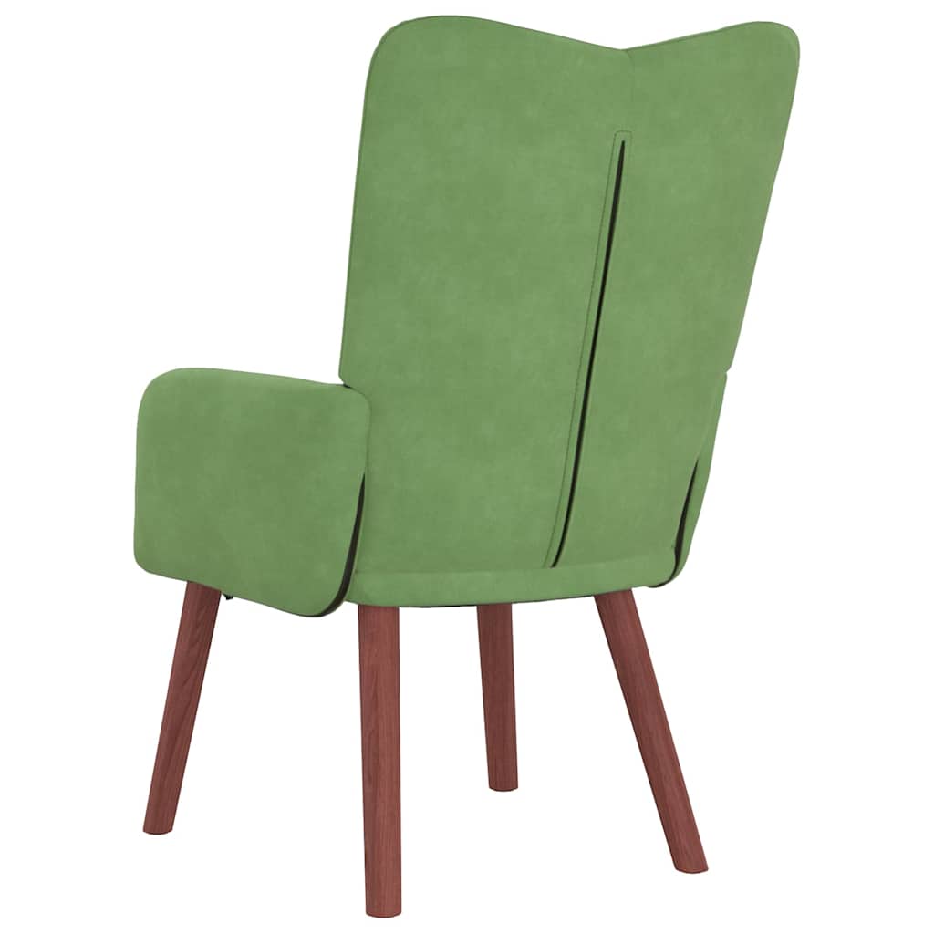 Sedia rilassante Verde chiaro 63 x 67 x 94 cm Velluto