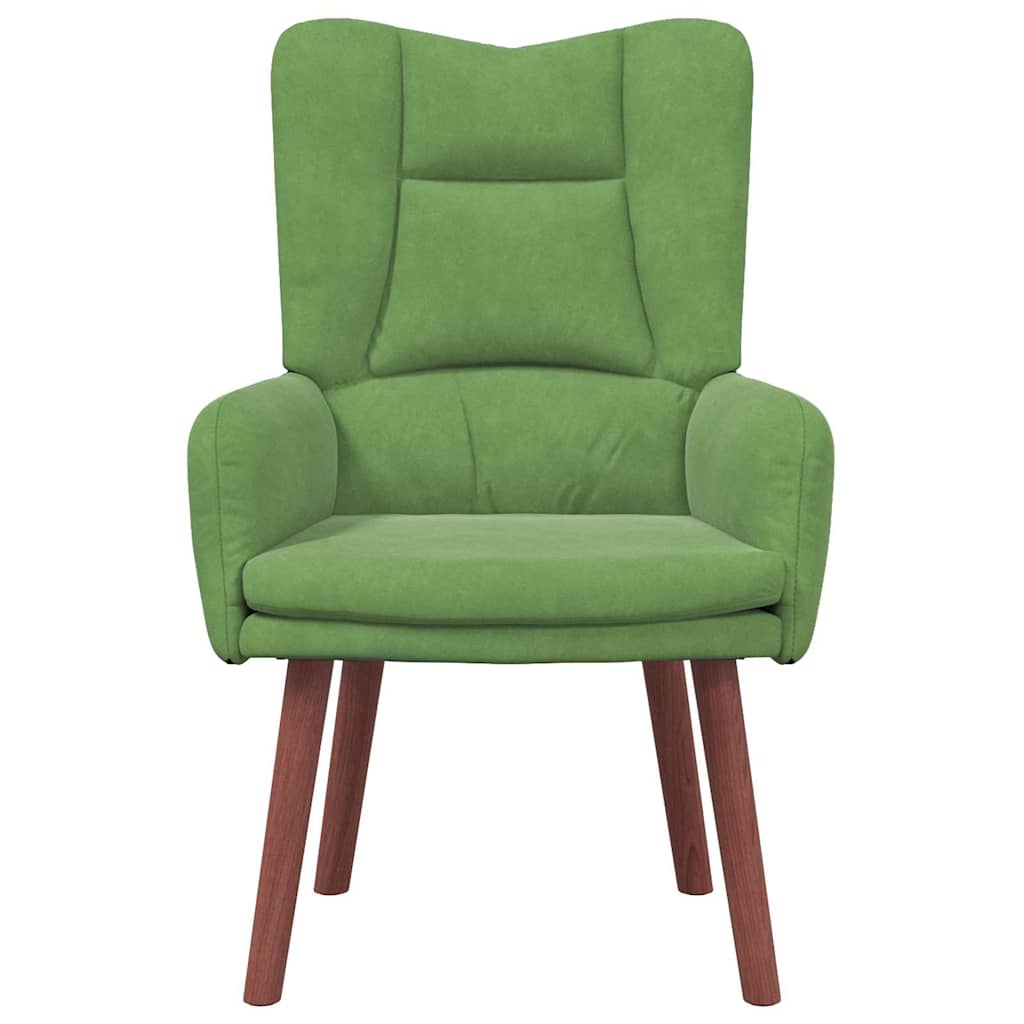 Sedia rilassante Verde chiaro 63 x 67 x 94 cm Velluto