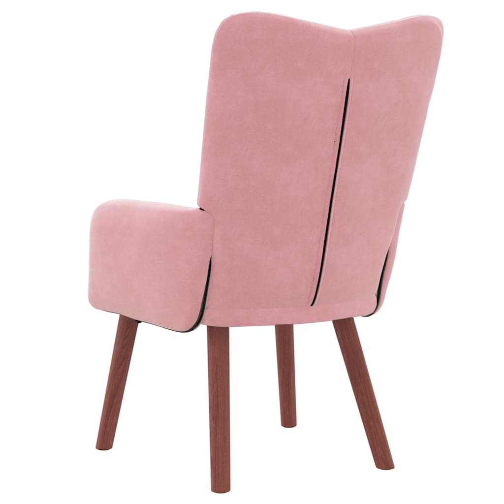 Sedia rilassante Rosa 63 x 67 x 94 cm Velluto