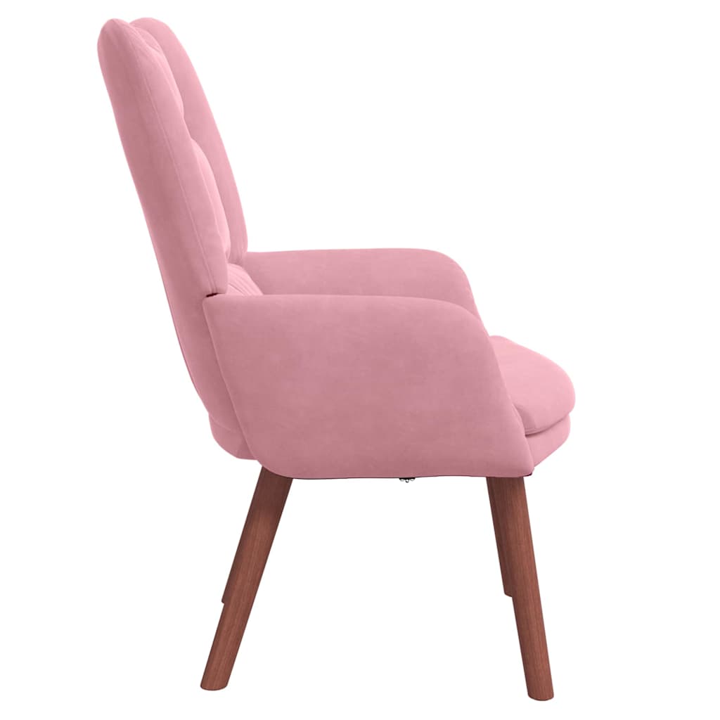 Sedia rilassante Rosa 63 x 67 x 94 cm Velluto